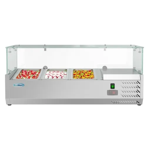 Koolmore SCDC-3P-SSL 39" Refrigerated Countertop Prep Unit