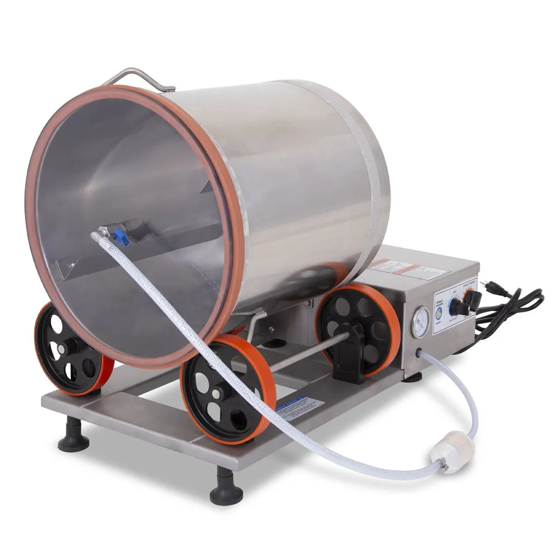 ProCut KMV-25 Electric Stainless Steel Vacuum Tumbler with 55 lbs Capacity, 100 Watts, 1/6 hp