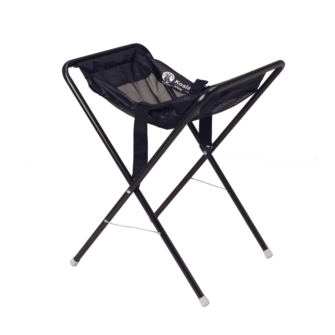 Koala KB115-02 Infant Seat Cradle Holder, 25-1/2"W x 21"D x 30"H, Black, Snap-Lock Safety Strap, Folding Design