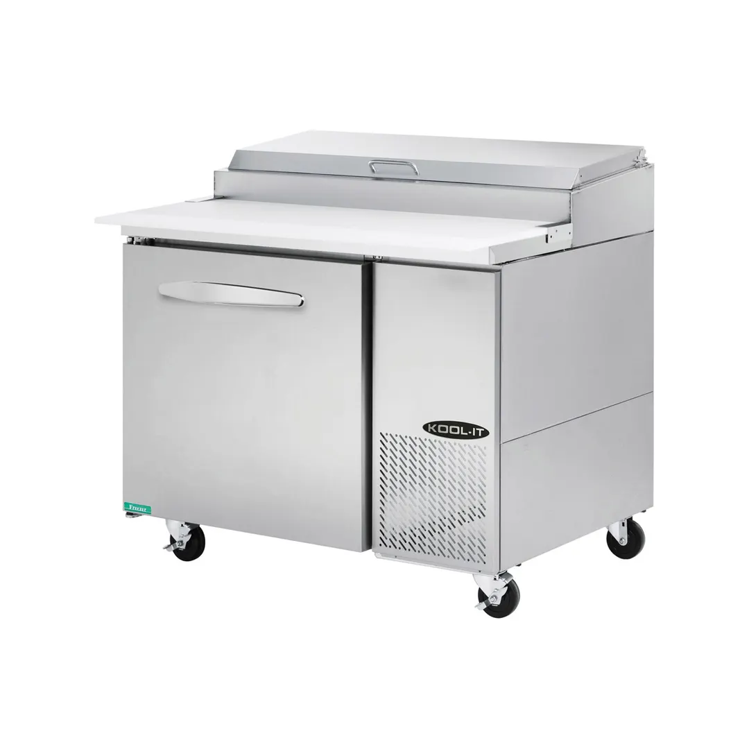 Kool-It KPT-44-1 44" 1-Section Refrigerated Pizza Prep Table w/ 1 Door, 11.3 cu. ft.