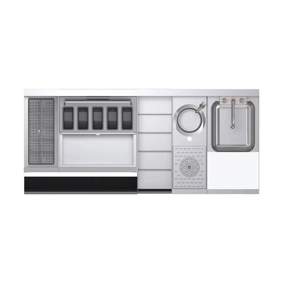 Krowne KR24-MX54 54" Blender Station Underbar Ice Bin/Cocktail Station, 69 lbs / Center