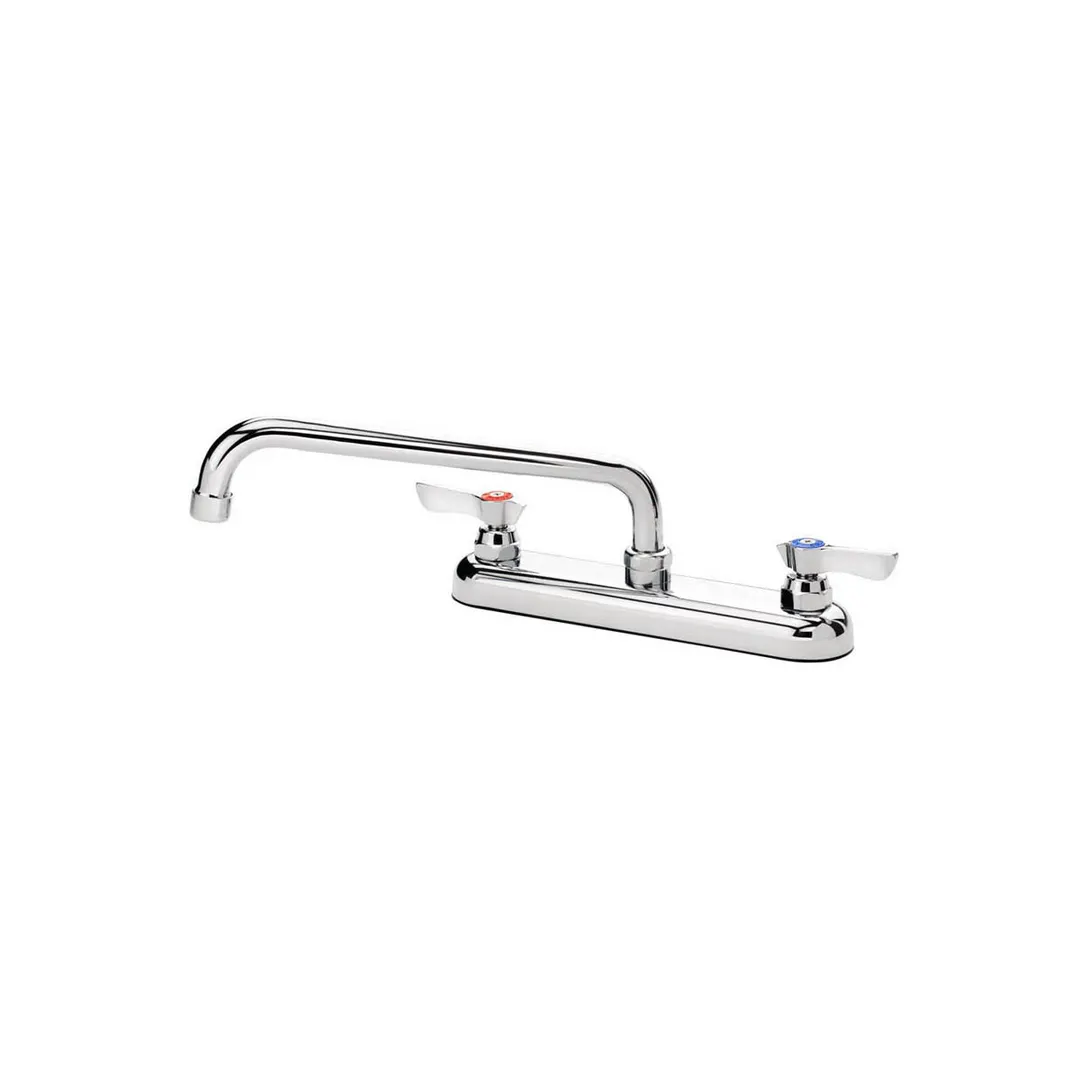 Krowne 13-810L Silver Series Low Lead Deck Mount Faucet w/ 8" Centers, 10" Swing Spout