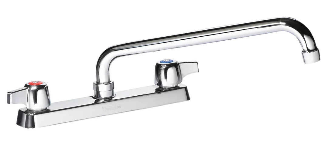 Krowne 13-810L Silver Series Low Lead Deck Mount Faucet w/ 8" Centers, 10" Swing Spout