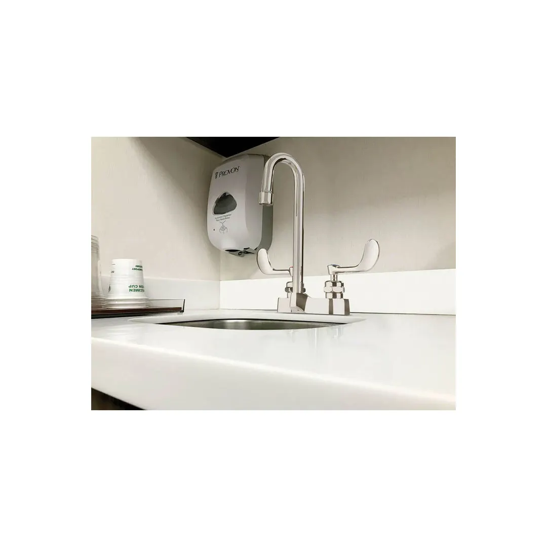 Krowne 14-546L Royal Series Deck Mount Lavatory Faucet w/ 4" Centers, Rigid Gooseneck Spout