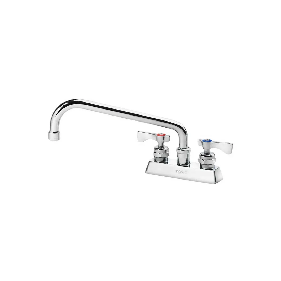 Krowne 15-310L Royal Series Low Lead Deck Mount Faucet w/ 4" Centers, 10" Swing Spout