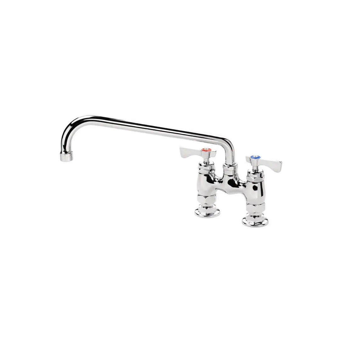Krowne 15-412L Royal Series Low Lead Deck Mount Faucet w/ 4" Centers, 12" Swing Spout