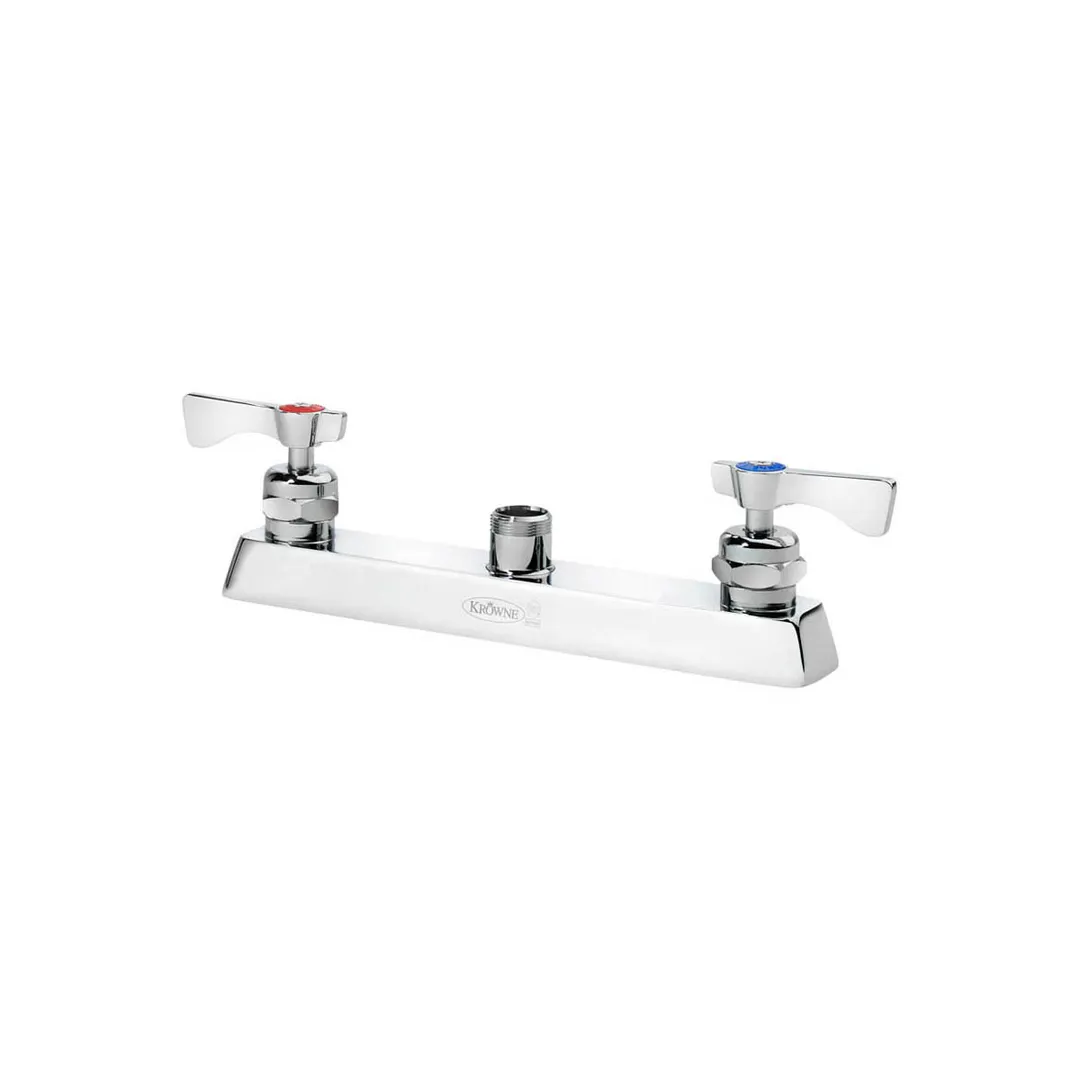 Krowne 15-5XXL Royal Series Low Lead Deck Mount Faucet Base w/ 8" Centers, Without Spout
