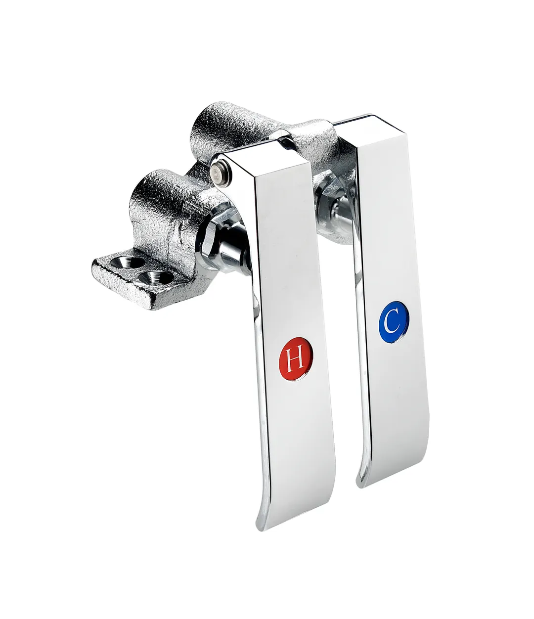 Krowne 16-121L Krowne Royal Series Double Pedal Knee Valve, 4-1/2" Hole Centers
