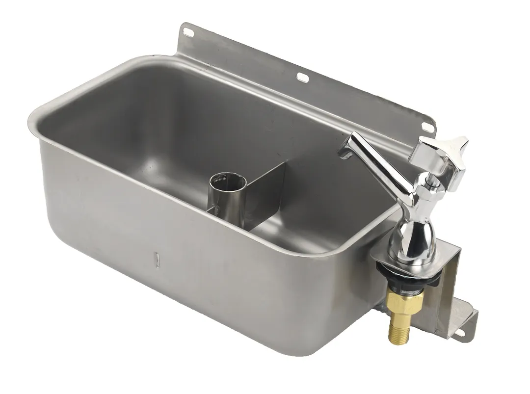 Krowne 16-153L Krowne Front Mount Dipper Well, Stainless Steel, 1" Drain