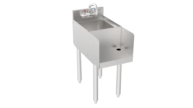Krowne 18-12BD Silver Series Blender Dump Sink, 12" W X 22.5" D