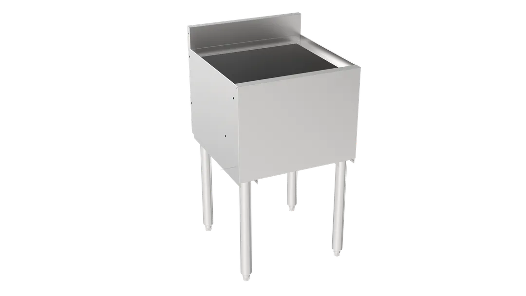Krowne 18-18 Silver Series Insulated Ice Bin with Full Sliding Cover