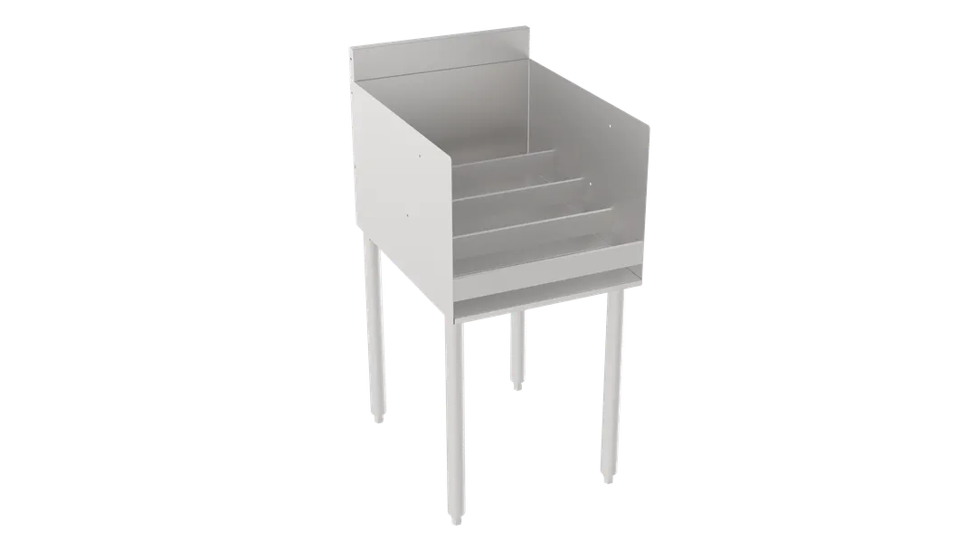 Krowne 18-18RD Silver Series 4-Step Raised Liquor Display, 18" W X 22.5" D