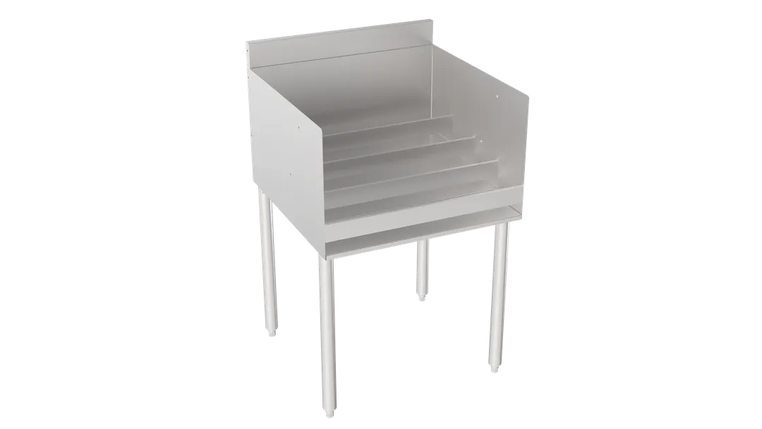 Krowne 18-24RD Silver Series 4-Step Raised Liquor Display, 24" W X 22.5" D