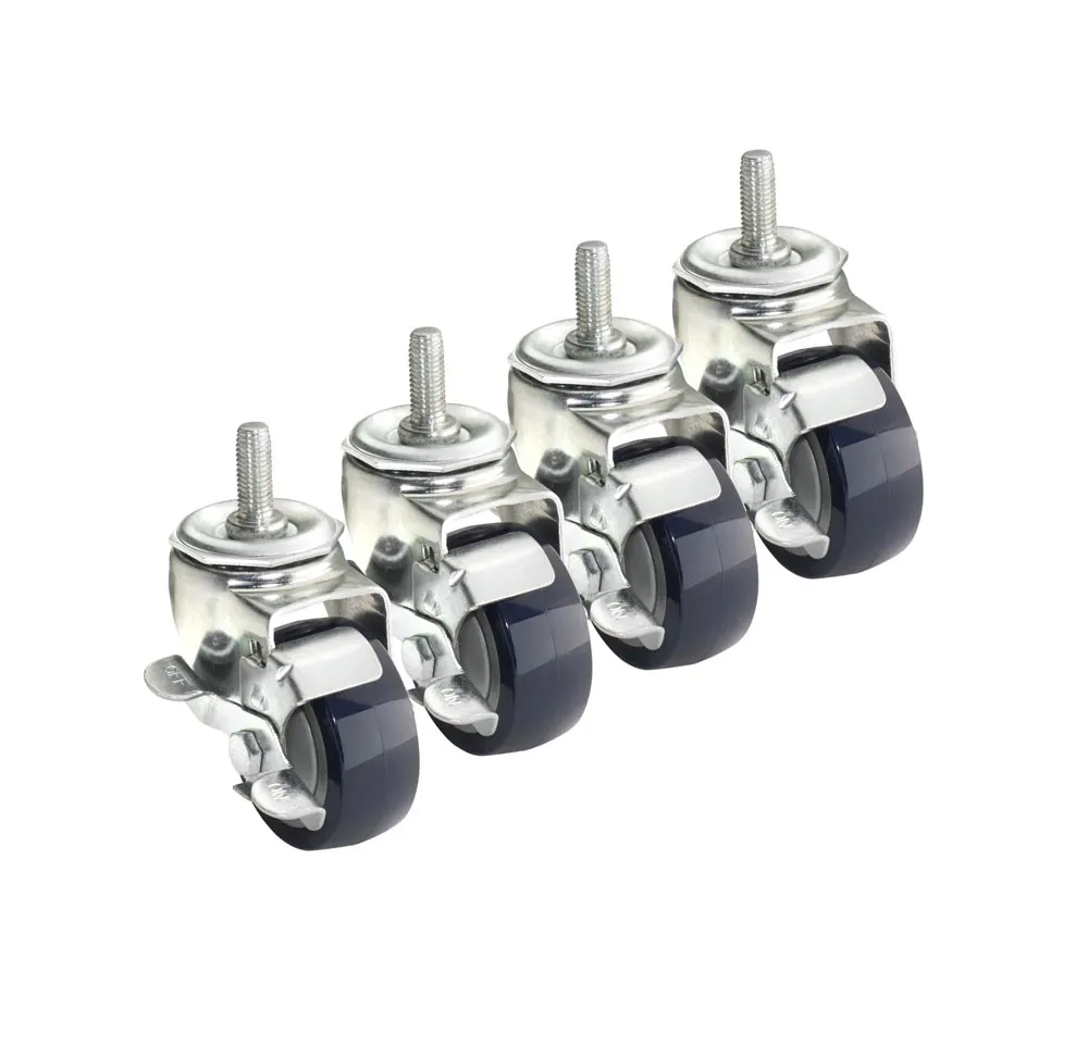Krowne 28-164S Krowne Metric Thread Caster, 3" Polyurethane Wheels