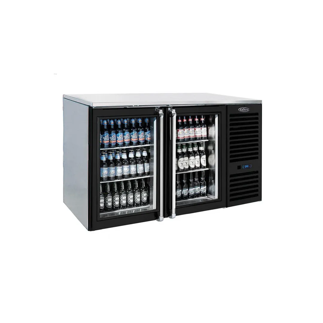 Krowne BS60 60" 2 Section Back Bar Cooler with Solid Door