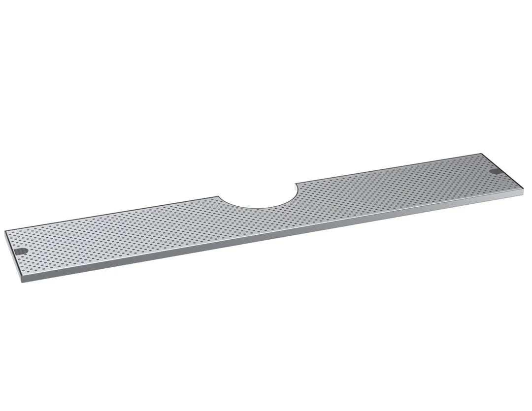 Krowne KDT-10X51S Drip Tray, 51"W X 10"D, with Notch To Sit Flush with Tower