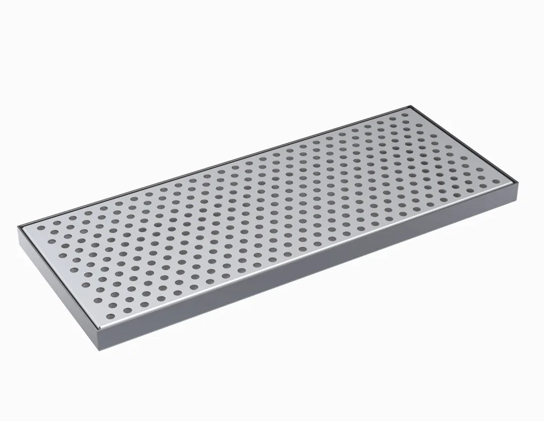 Krowne KDT-6X15S Drip Tray, 15"W X 6"D, Brushed Stainless Steel