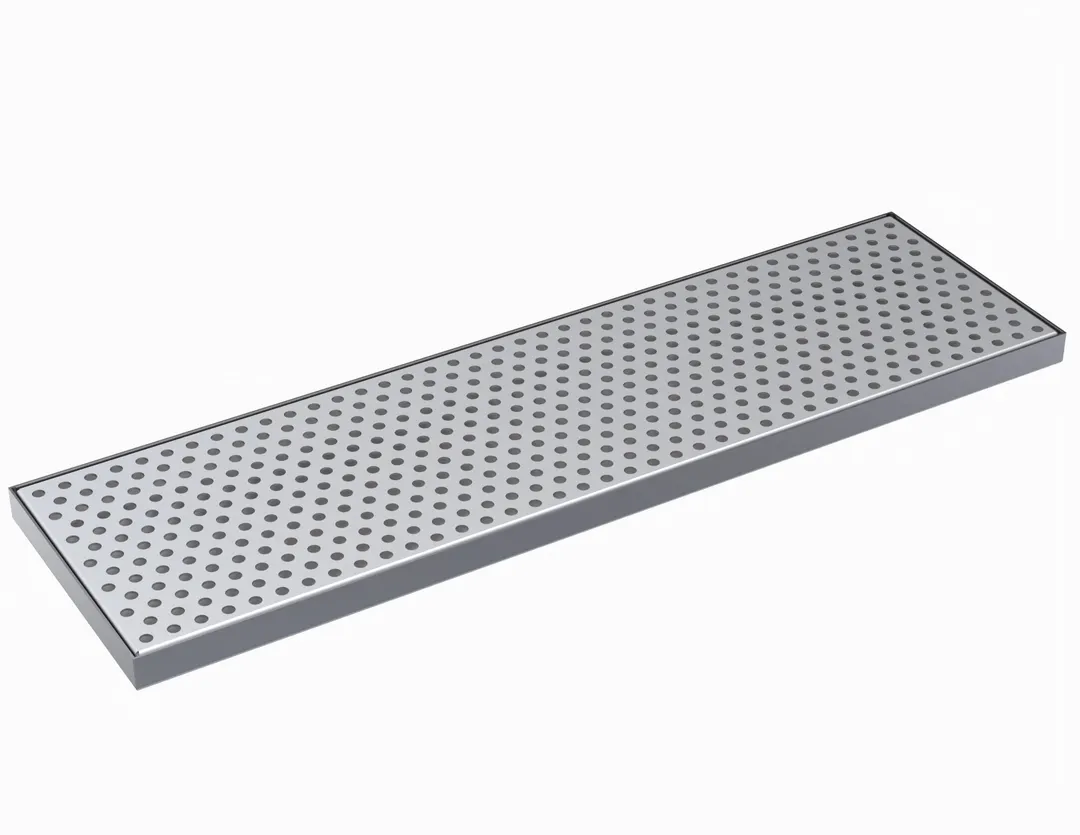 Krowne KDT-6X21S Drip Tray, 21"W X 6"D, Brushed Stainless Steel
