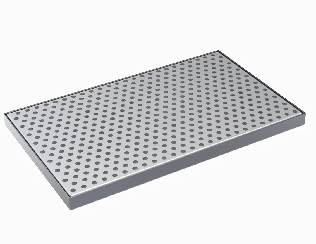 Krowne KDT-8X13.5S Drip Tray, 13-1/2"W X 8"D, Brushed Stainless Steel