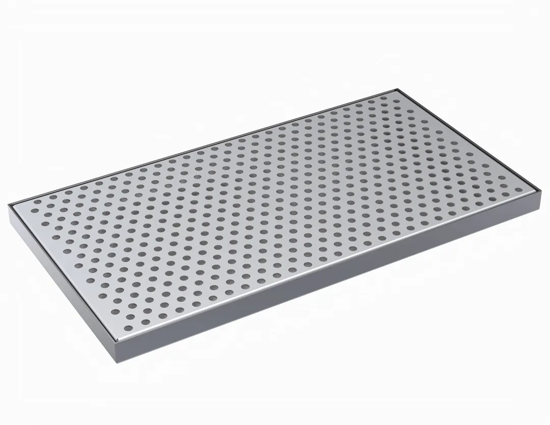 Krowne KDT-8X15S Drip Tray, 15"W X 8"D, Brushed Stainless Steel