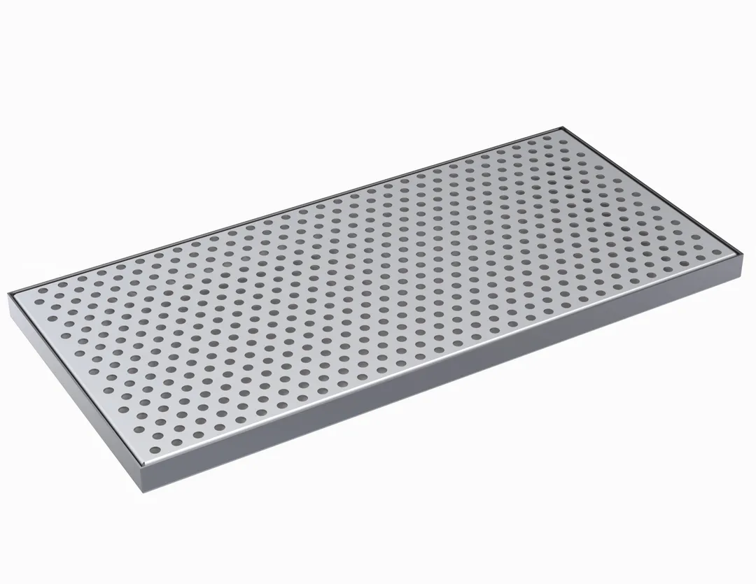 Krowne KDT-8X17S Drip Tray, 17"W X 8"D, Brushed Stainless Steel