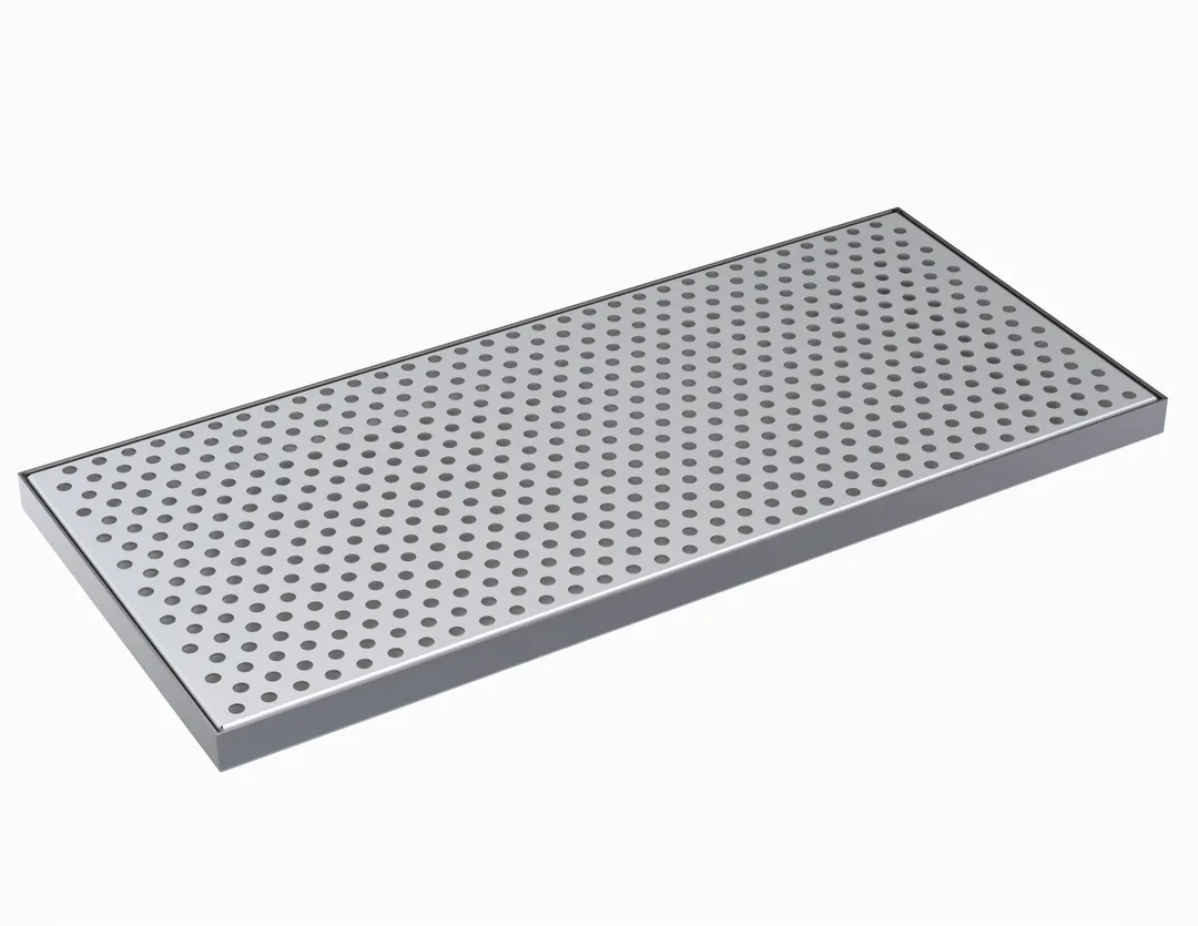 Krowne KDT-8X18S Drip Tray, 18"W X 8"D, Brushed Stainless Steel