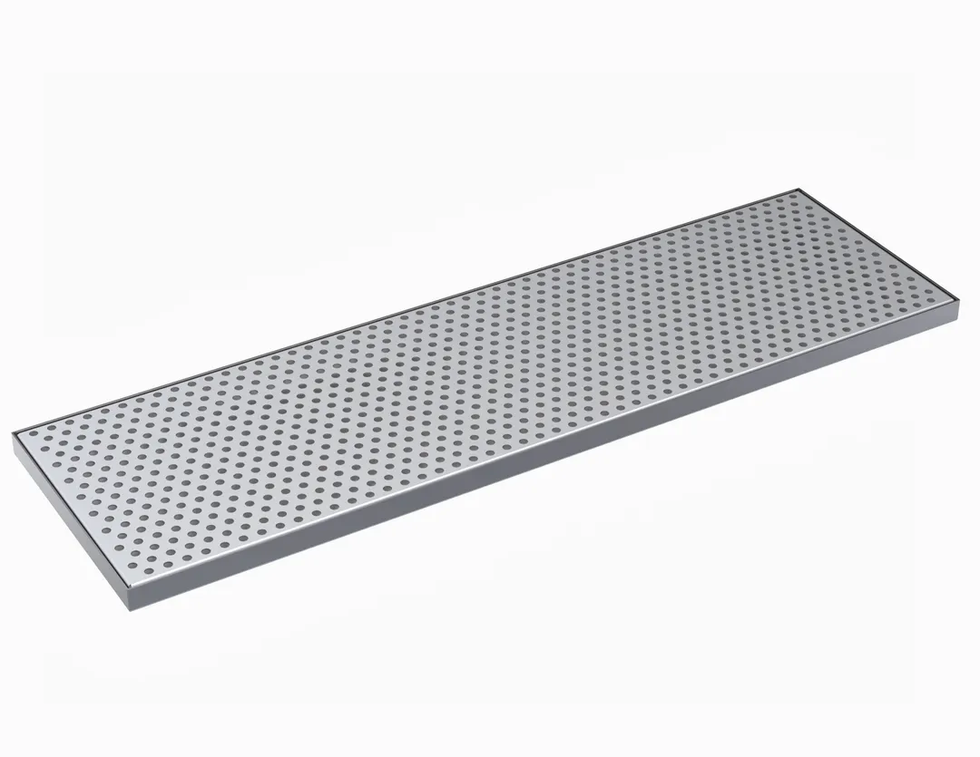 Krowne KDT-8X27S Drip Tray, 27"W X 8"D, Brushed Stainless Steel