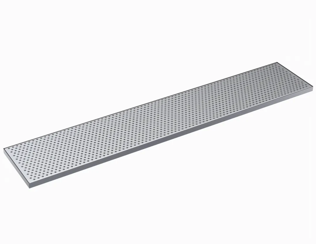 Krowne KDT-8X42S Drip Tray, 42"W X 8"D, Brushed Stainless Steel