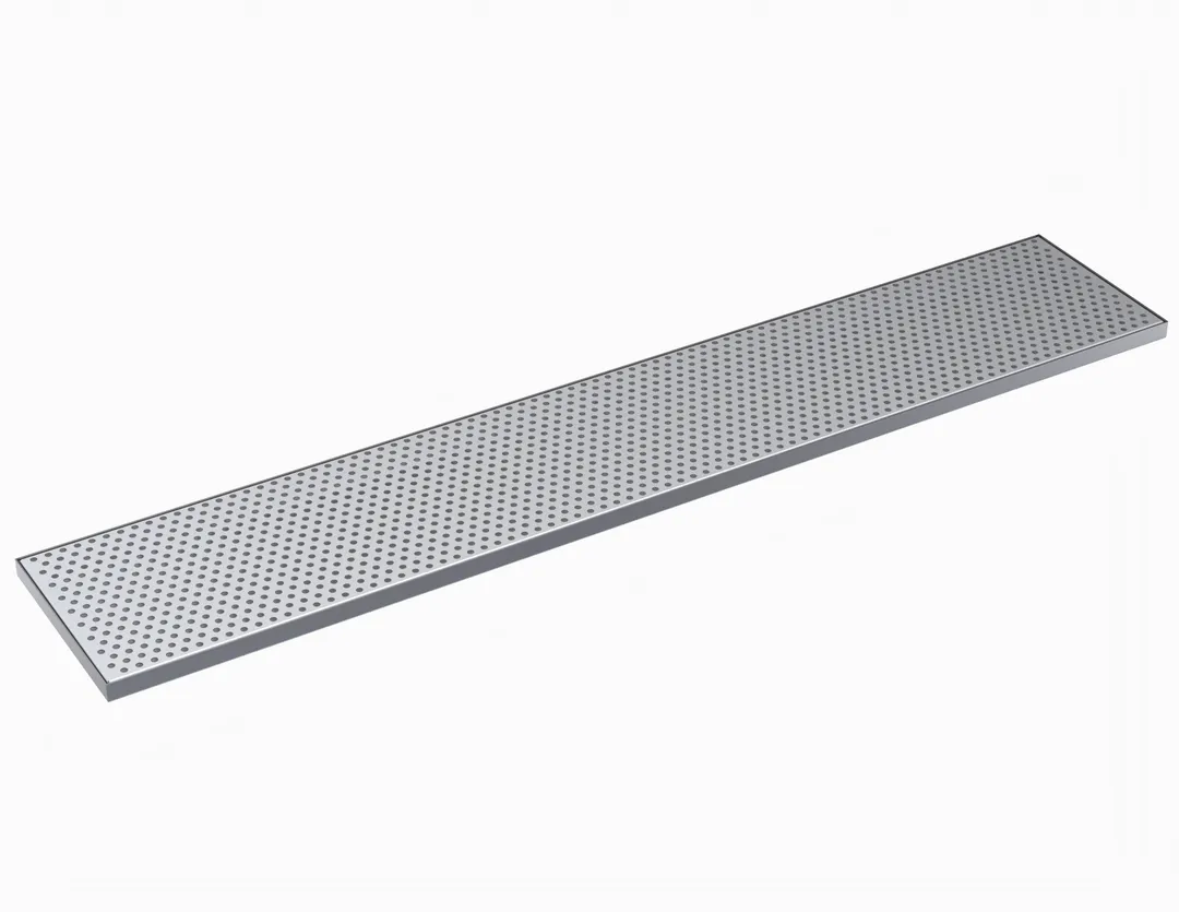 Krowne KDT-8X44S Drip Tray, 44"W X 8"D, Brushed Stainless Steel