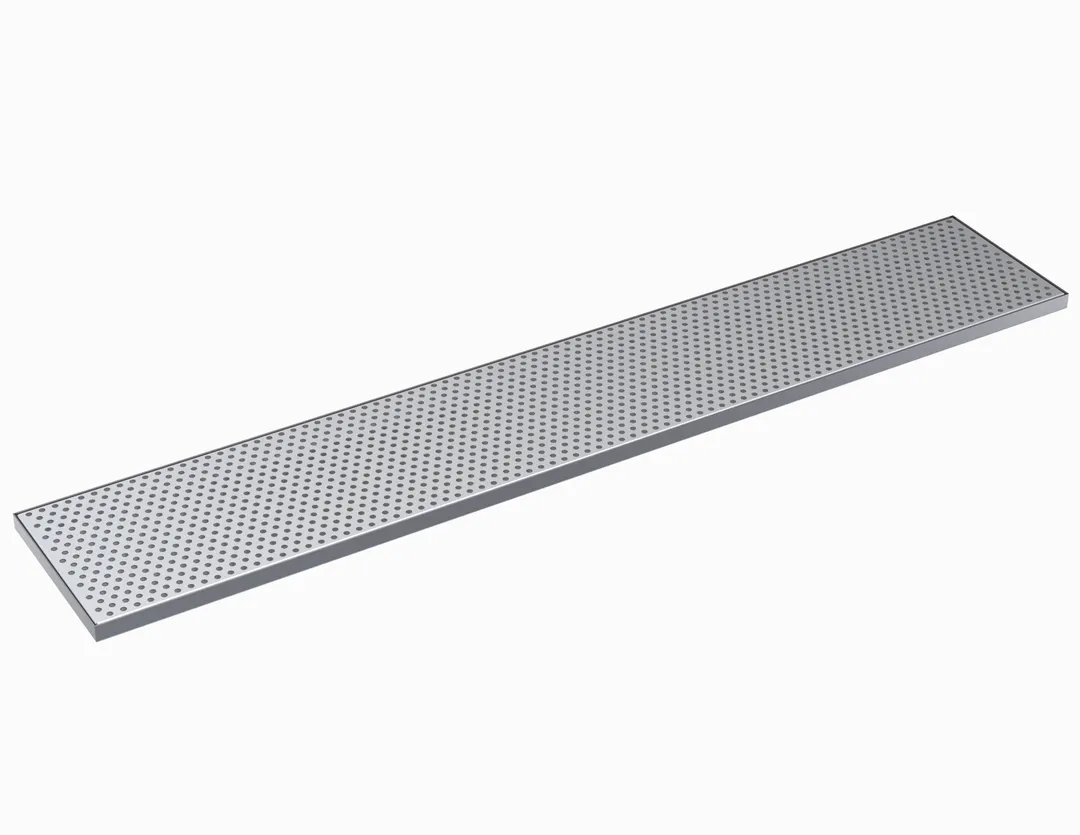 Krowne KDT-8X45S Drip Tray, 45"W X 8"D, Brushed Stainless Steel