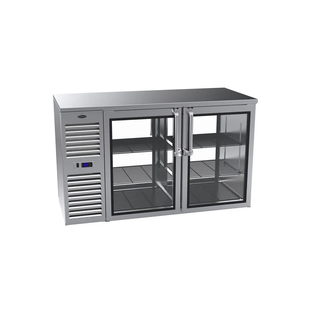 Krowne KPT60L 60" Pass-Thru Solid Door Back Bar Cabinet