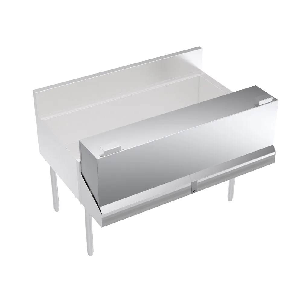 Krowne KR-DC48 Locking Cover for Double Speedrail, 48" Stainless Steel, Double Style