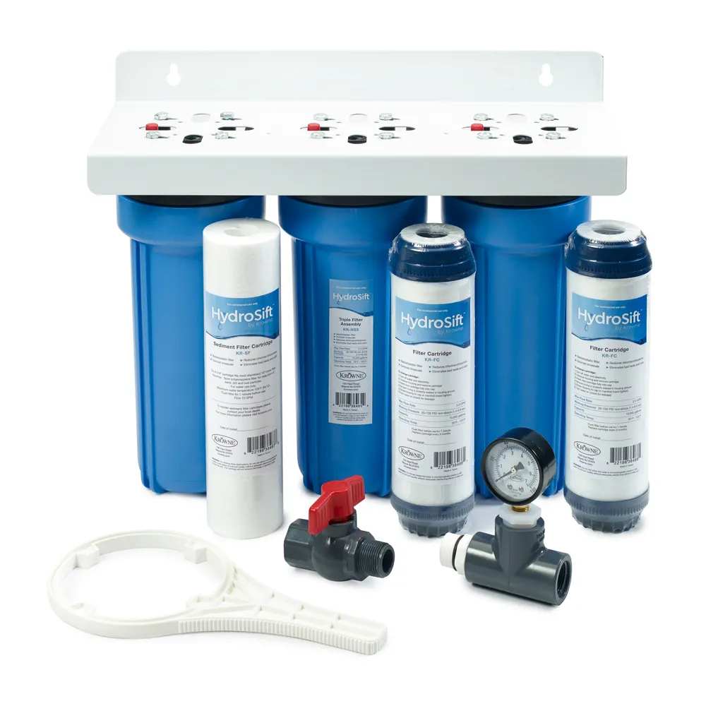 Krowne KR-HS3-KIT Krowne Hydrosift Triple Filter Assembly Kit - Includes Triple Filter Assembly with Mounting Bracket