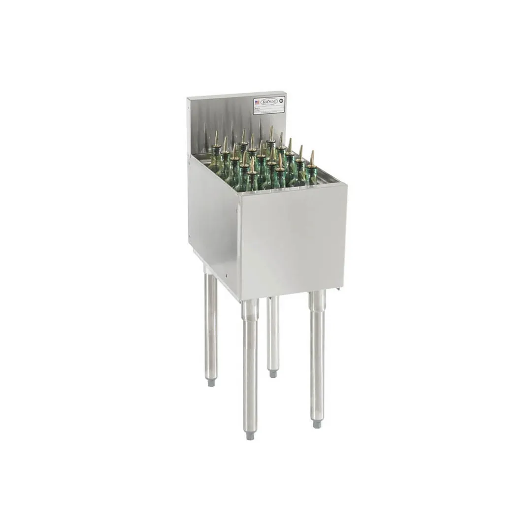 Krowne KR19-12 12" Underbar Ice Bin/Cocktail Unit w/ 25 lbs., 10" Bin Depth, No Cold Plate