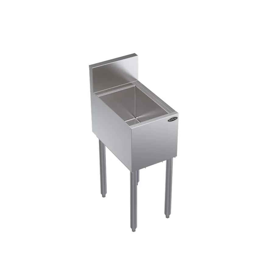 Krowne KR19-12 12" Underbar Ice Bin/Cocktail Unit w/ 25 lbs., 10" Bin Depth, No Cold Plate