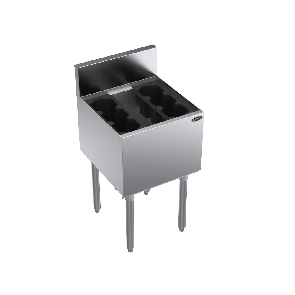 Krowne KR19-18DP 18" Underbar Ice Bin/Cocktail Unit w/ 73 lbs., 15" Bin Depth, No Cold Plate