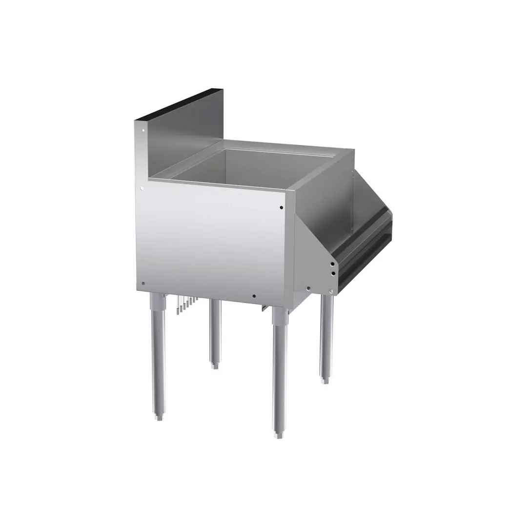 Krowne KR19-24 24" Underbar Ice Bin/Cocktail Unit w/ 74 lbs., 12" Bin Depth, No Cold Plate