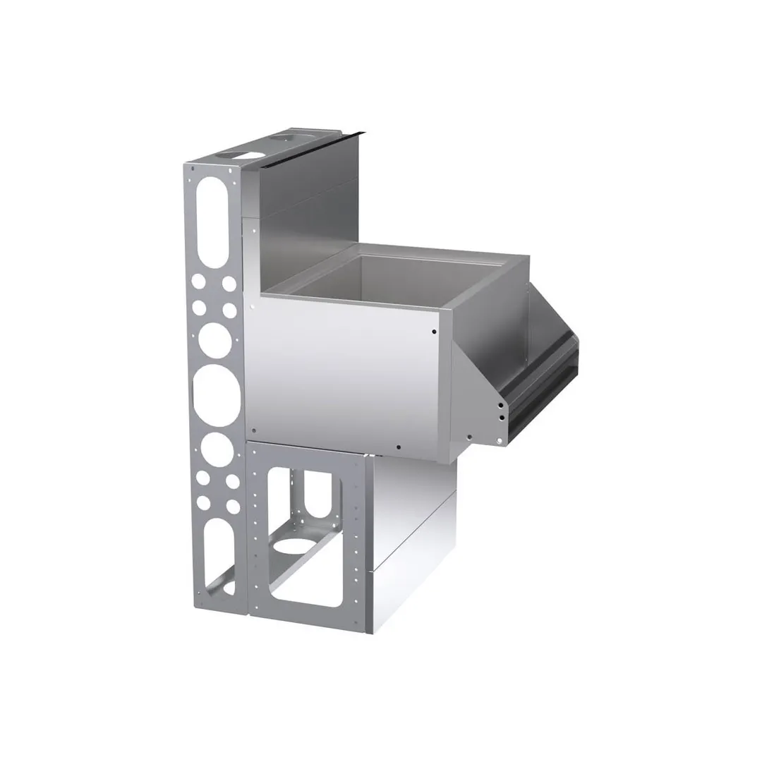 Krowne KR19-24 24" Underbar Ice Bin/Cocktail Unit w/ 74 lbs., 12" Bin Depth, No Cold Plate