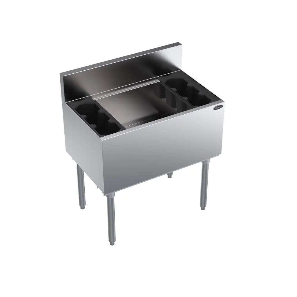 Krowne KR19-30DP 30" Underbar Ice Bin/Cocktail Unit w/ 122 lbs., 15" Bin Depth, No Cold Plate