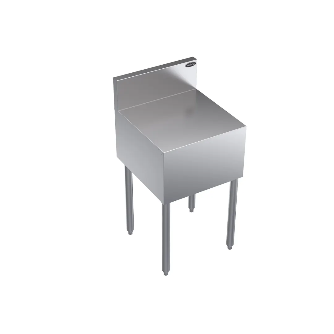 Krowne KR19-RS18 Royal Series 18"W Stainless Steel Underbar Register Stand, 30"H, Adjustable Feet, NSF