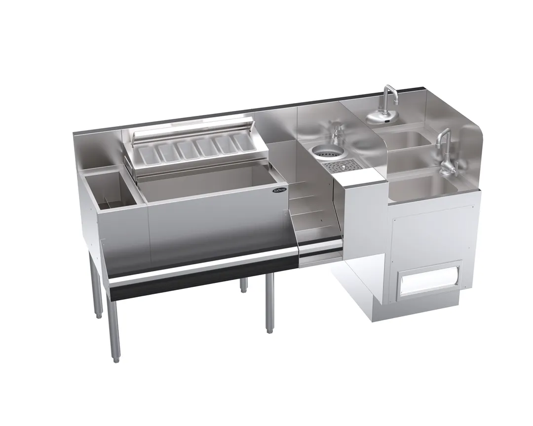 Krowne KR24-TCS66D 66" Underbar Ice Bin / Cocktail Station