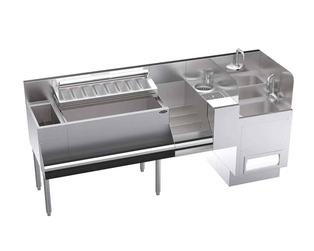 Krowne KR24-TCS76F 76" Underbar Ice Bin / Cocktail Station
