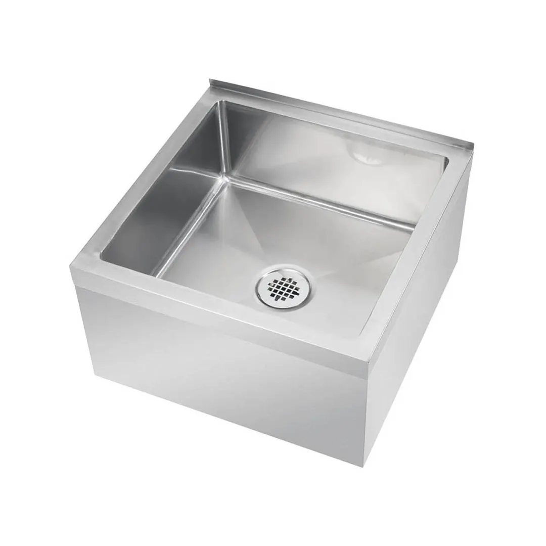 Krowne MS-2424 24" Mop Sink, 21"W x 21"L x 9"D Bowl