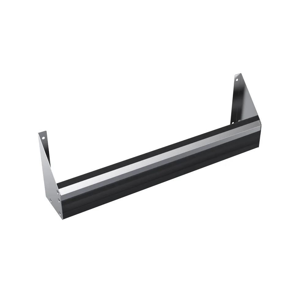 Krowne RS-48 48"W Stainless Steel Silver Series Single Speed Rail, Sound Deadened