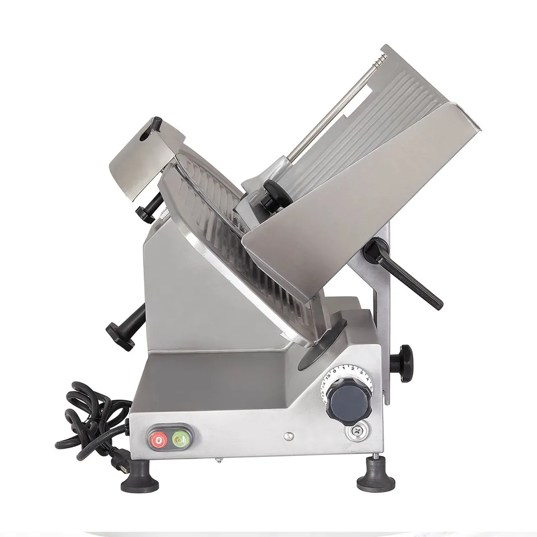 Pro-Cut KSDS-12 Manual Feed Meat Slicer with 12" Blade, 7/16" Slice, Belt-Driven