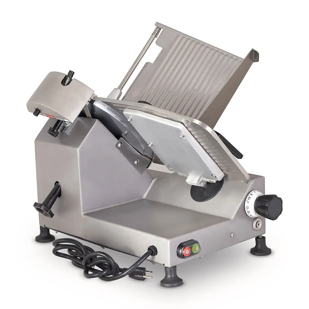 Pro-Cut KSDS-12 Manual Feed Meat Slicer with 12" Blade, 7/16" Slice, Belt-Driven