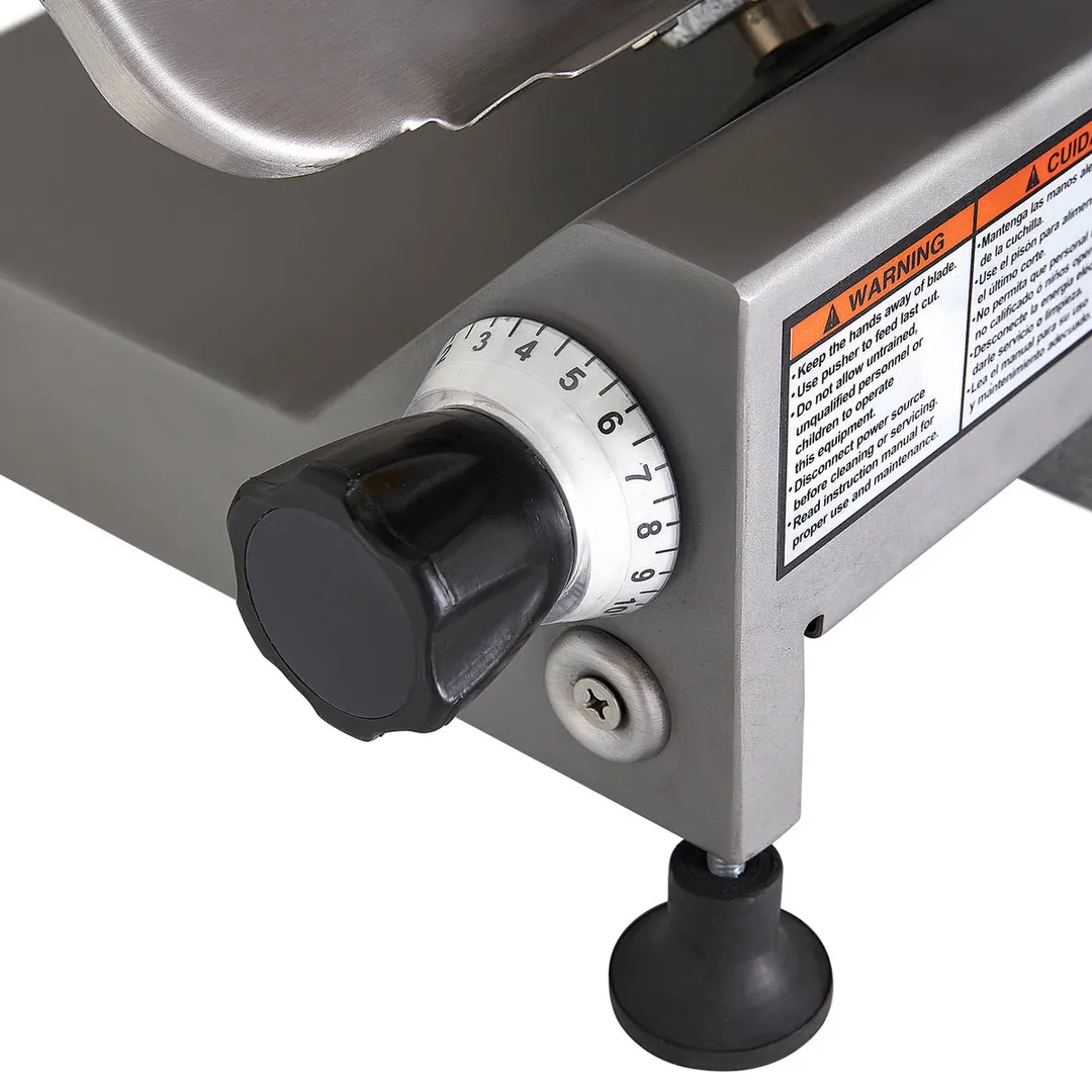 Pro-Cut KSDS-12 Manual Feed Meat Slicer with 12" Blade, 7/16" Slice, Belt-Driven
