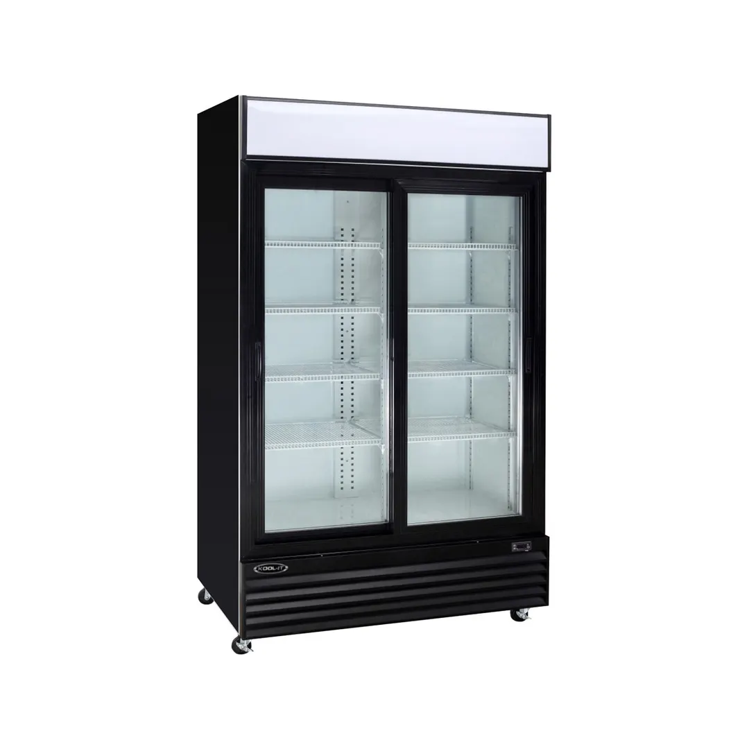 Kool-It KSM-42 52" 2-Section Merchandiser Refrigerator with Sliding Glass Door, 34.1 cu. ft.