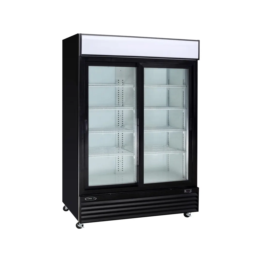 Kool-It KSM-50 52" 2-Section Merchandiser Refrigerator with Sliding Glass Door, 40.8 cu. ft.