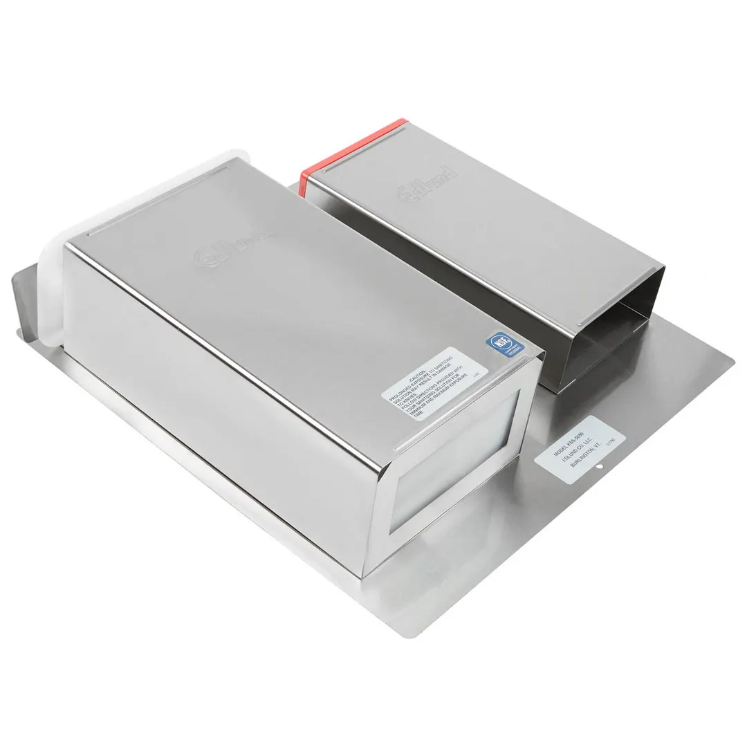 Edlund KSS-5050 Knife Rack Sanitizer, Liquid & Air Dry, Built‑In KR‑50R, Insert/Tank, Steel, NSF